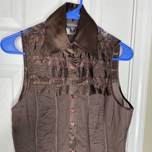 Bebe brown lace top